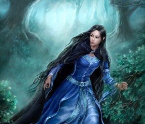 Artist's rendition. She's blonde in real life.